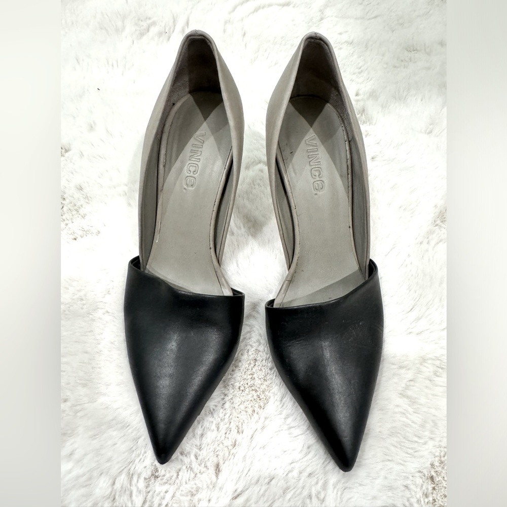 VINCE BRAND • Claire d’Orsay Colorblock Designer Pumps Heels MADE IN ITALY